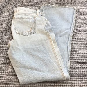 Gap ultra low rise light wash vintage flare jeans
